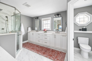 Inspiration for a transitional bathroom remodel in Richmond