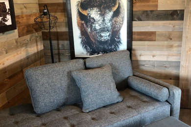 Family room - rustic family room idea in Other