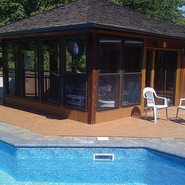 decks with pools.