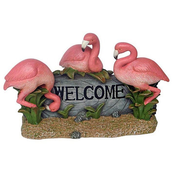 Hospitable Flamingo Statue