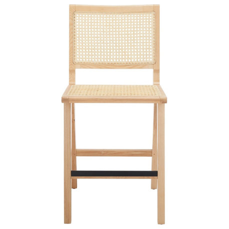 Safavieh Couture Hattie French Cane Counter Stool, Natural