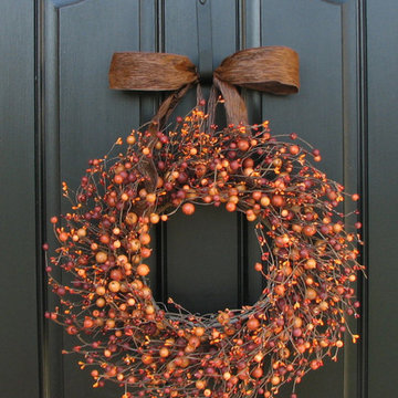 Fall Wreaths for Front Door Decorating