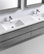 MOB 72" Double Sink Wall Mounted Bathroom Vanity With Reinforced Acrylic Sink, C