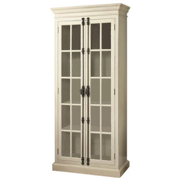 Coaster Toni 2-door Tall Wood Accent Cabinet in Antique White