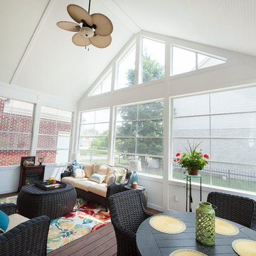 Screened Porch Addition with Eze Breeze Screen Windows