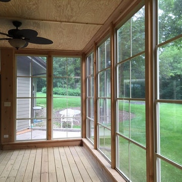 Two Story Cedar Screen Room Deer Park, IL