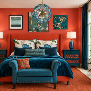 Bold Colors Revive a Bedroom