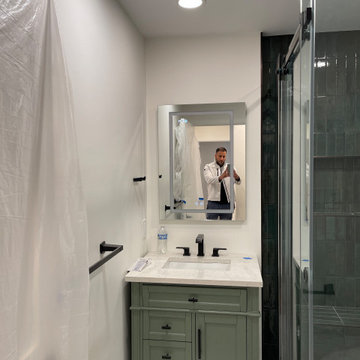 Refreshing Greens and Stylish Tiles