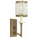 Livex Lighting - Livex Lighting 50561-64 Grammercy - One Light Wall Sconce - Grammercy One Light  Palacial Bronze Clea *UL Approved: YES Energy Star Qualified: n/a ADA Certified: n/a  *Number of Lights: Lamp: 1-*Wattage:60w Candalabra Base bulb(s) *Bulb Included:No *Bulb Type:Candalabra Base *Finish Type:Palacial Bronze