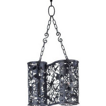 Kalco Ophelia 2-Light Chandelier, Ebony