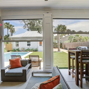 Atlantic Beach Modern Backyard