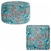 Ottoman Foot Stool by Ruth Palmer - Blue and Pink Movement