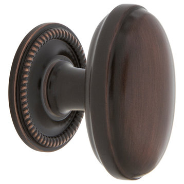 Homestead Brass 1 3/4" Cabinet Knob With Rope Rose, Timeless Bronze