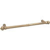Towel Bar 21.8", Natural Traditional Bronze and Stainless Steel Bar