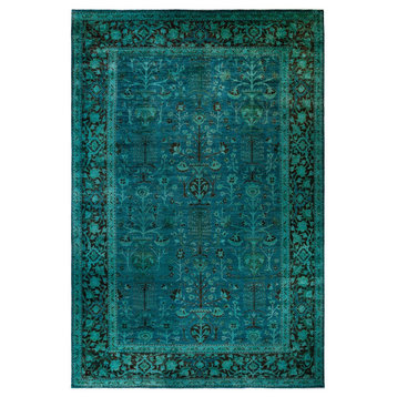 Vibrance, One-of-a-Kind Hand-Knotted Area Rug Gray, 11' 9" x 17' 6"