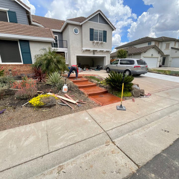 concrete driveway & walkway .D