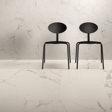 Stone Look Tiles - Allmarble Statuario Hex