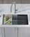 Bellucci 33" Undermount Granite Composite Single Bowl Sink, Metallic Grey