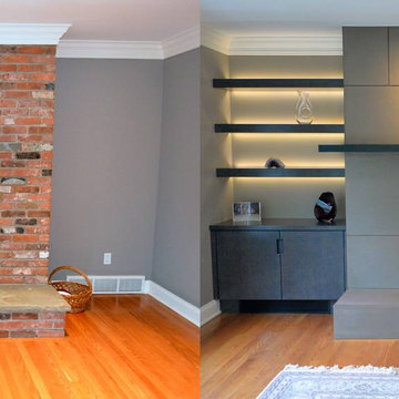 Concrete Fireplace Surround - Old Greenwich, CT