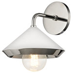 Mitzi by Hudson Valley Lighting - Marnie 1-Light Wall Sconce Polished Nickel Finish White Shade - We get it. Everyone deserves to enjoy the benefits of good design in their home, and now everyone can. Meet Mitzi. Inspired by the founder of Hudson Valley Lighting's grandmother, a painter and master antique-finder, Mitzi mixes classic with contemporary, sacrificing no quality along the way. Designed with thoughtful simplicity, each fixture embodies form and function in perfect harmony. Less clutter and more creativity, Mitzi is attainable high design.