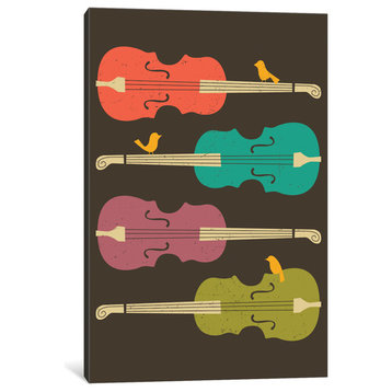"Birds On A Cello String" Print by Jazzberry Blue, 18"x12"x1.5", 1-Piece