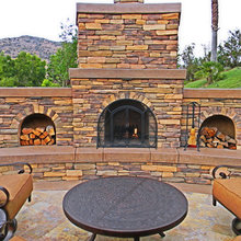 outdoor fireplace