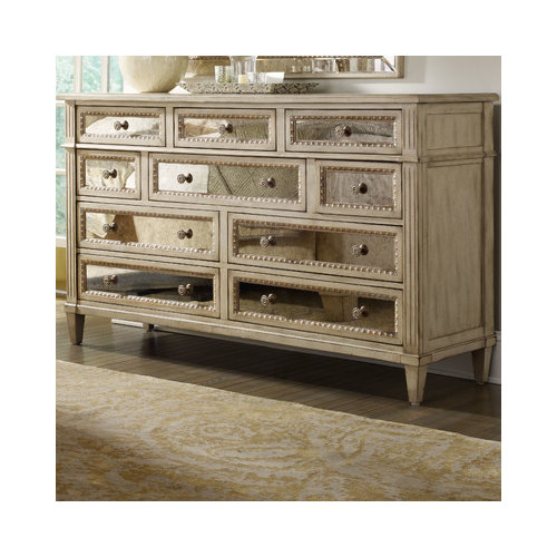 Mixing Dark Woodirrored Painted Furniture