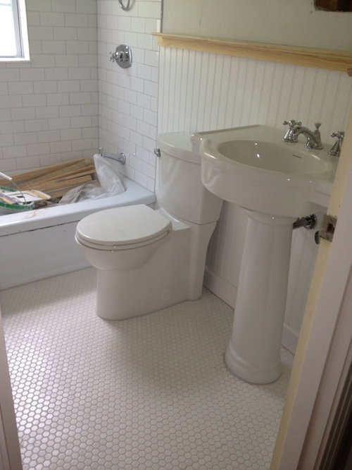 Should There Be Caulk Around Pedestal Sink And Toilet