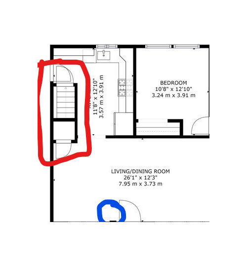 Staircase position Advice