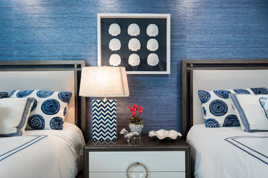 Inspiration for a transitional bedroom remodel in Miami