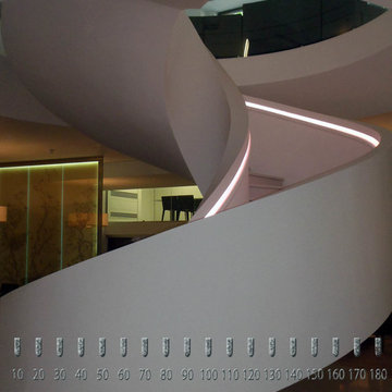 Spiral Concrete Staircase