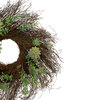 Eucalyptus Succulents Artificial Twig Wreath 22-Inch