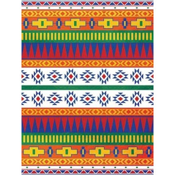 "Aztec Patterned Mate Colors" Print, 18"x24"