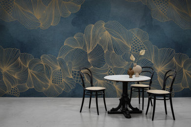 Minimalist dining room photo in Gothenburg