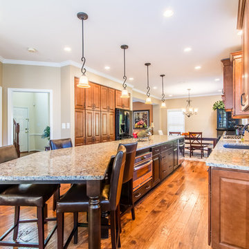 Traditional Kitchen with Oversized Island