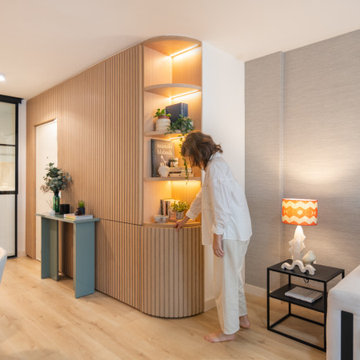 MUEBLE CURVO CERRADO