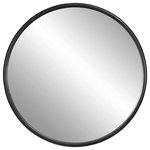 Uttermost - Uttermost Dawsyn - 44 Inch Round Mirror, Aged Black Finish - Smooth Rounded Frame Encased In A Thick Iron BandDawsyn 44 Inch Round Aged Black *UL Approved: YES Energy Star Qualified: n/a ADA Certified: n/a  *Number of Lights:   *Bulb Included:No *Bulb Type:No *Finish Type:Aged Black