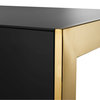 Gold & Black Glass Desk | Eichholtz Cosmo