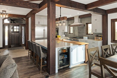 Kitchen - rustic kitchen idea in Other