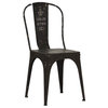Vous Etes Ici French Iron Rustic Black Cafe Chair