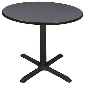 Cain 36" Round Breakroom Table, Gray