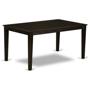 Atlin Designs Rectangular Solid Wood Dining Table in Cappuccino