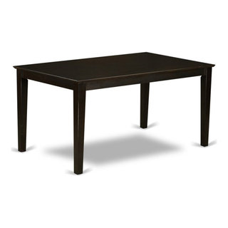 Atlin Designs Rectangular Solid Wood Dining Table in Cappuccino ...