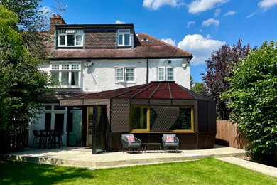 Inspiration for a contemporary house exterior in London.
