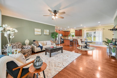 Example of a french country living room design in Other