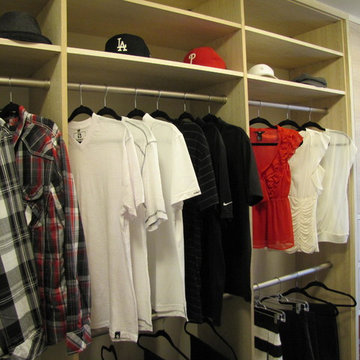 Bleached Walnut Closet