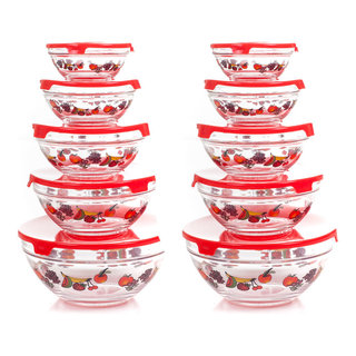 bino plastic mini prep bowls with lids set