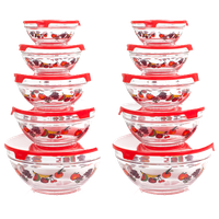 Glass Food Storage Containers and Lids with Multiple Bowl Sizes by Chef Buddy