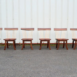 Walnut Spindle Backed Chair - Dining Chairs
