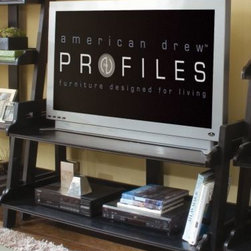 American Drew 919-946 56" Entertainment Center Camden - Black - Entertainment Centers And Tv Stands